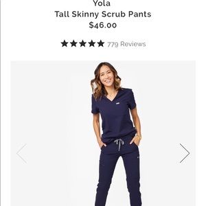 FIGS Yola Tall Skinny Scrub Pants